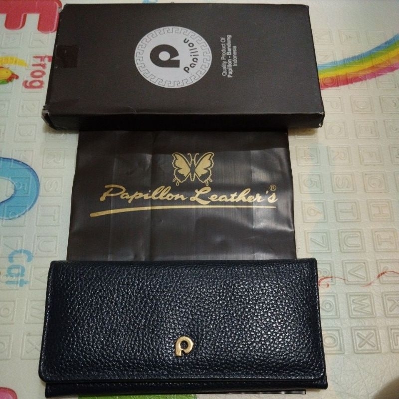 dompet kulit original papilon D10000 Navy PL