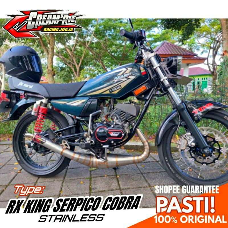 Knalpot RX King Cobra Creampie Serpico Original 100℅