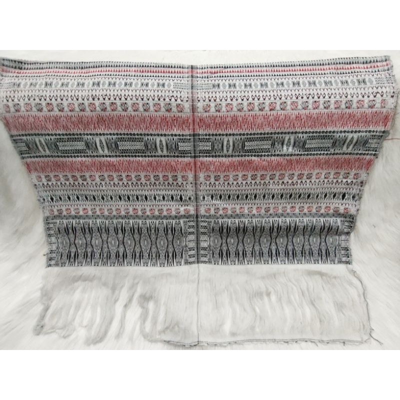 Bahan ulos ragi hidup kombinasi dress/kemeja etnik batak toba