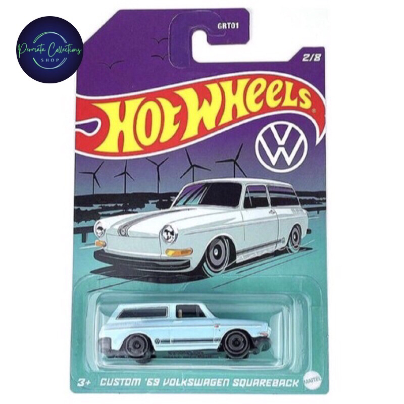 Hot Wheels Custom '69 Volkswagen Squareback HW VW Series FREE PROTECTOR CARD