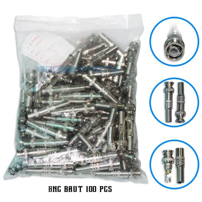 Harga Promo BNC Baut  Isi Perbungkus 1 pcs  konektor CCTV BNC Baut