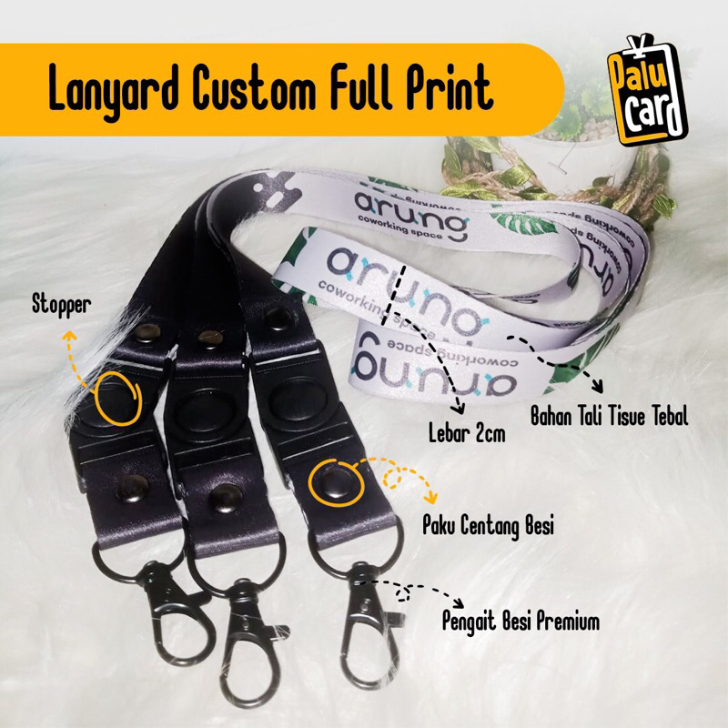 

Lanyard Custom 2 Sisi (Free Design)