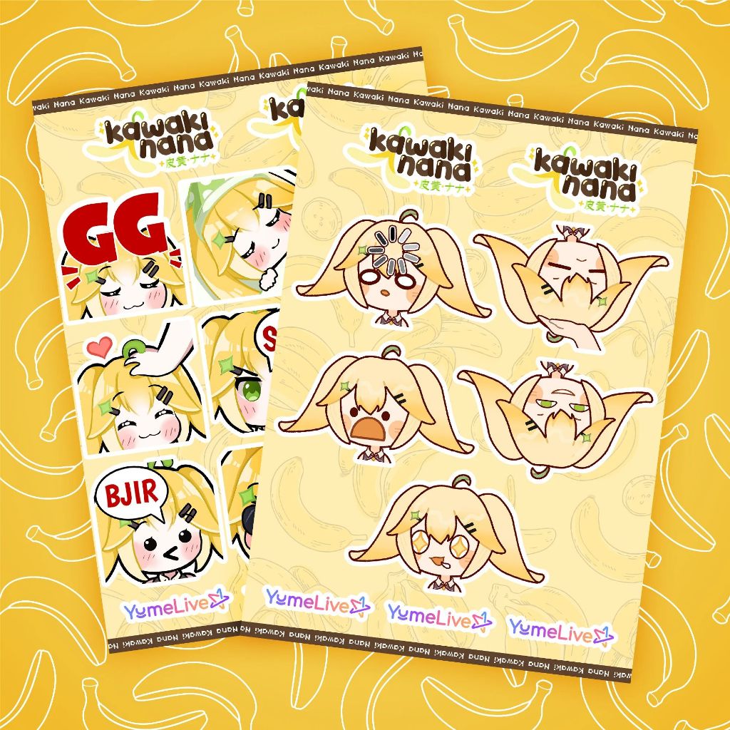 

Sticker Sheet Beragam Kawaki Nana