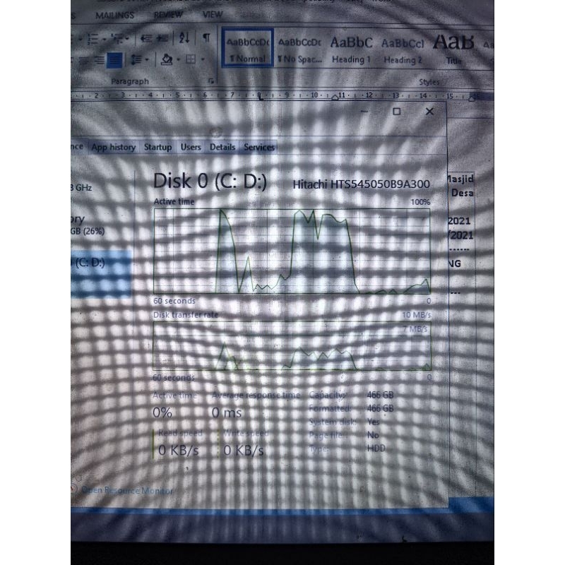 Laptop Asus A43E Ram 4GB  i3 2350M CPU 2.30 Ghz | Bekas