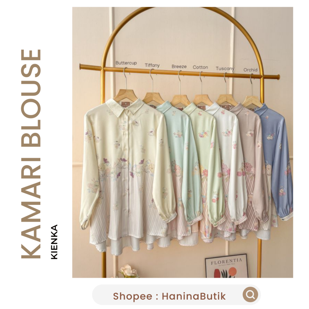KAMARI SIGNATURE BLOUSE by KIENKA | KAMARI BLOUSE KIENKA | ATASAN MOTIF KEMEJA KIENKA