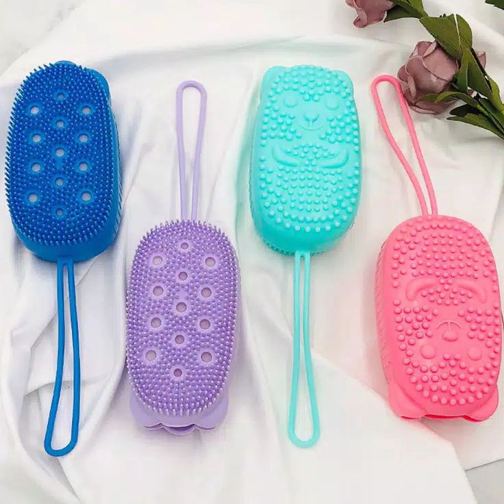 viralkan85 Bubble bath brush silicon fast foaming spon mandi busa sikat daki pijit badan sabun