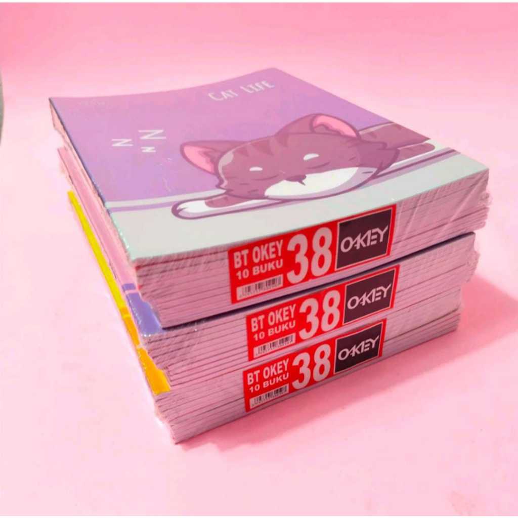 

Ay00! Buku Tulis Okey 38 Lembar - 1 Pack Isi 10 Buku, Kualitas Terbaik dengan Harga Terjangkau