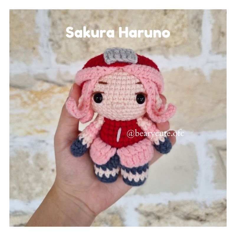Boneka Rajut Amigurumi Anime Naruto | Sakura Haruno