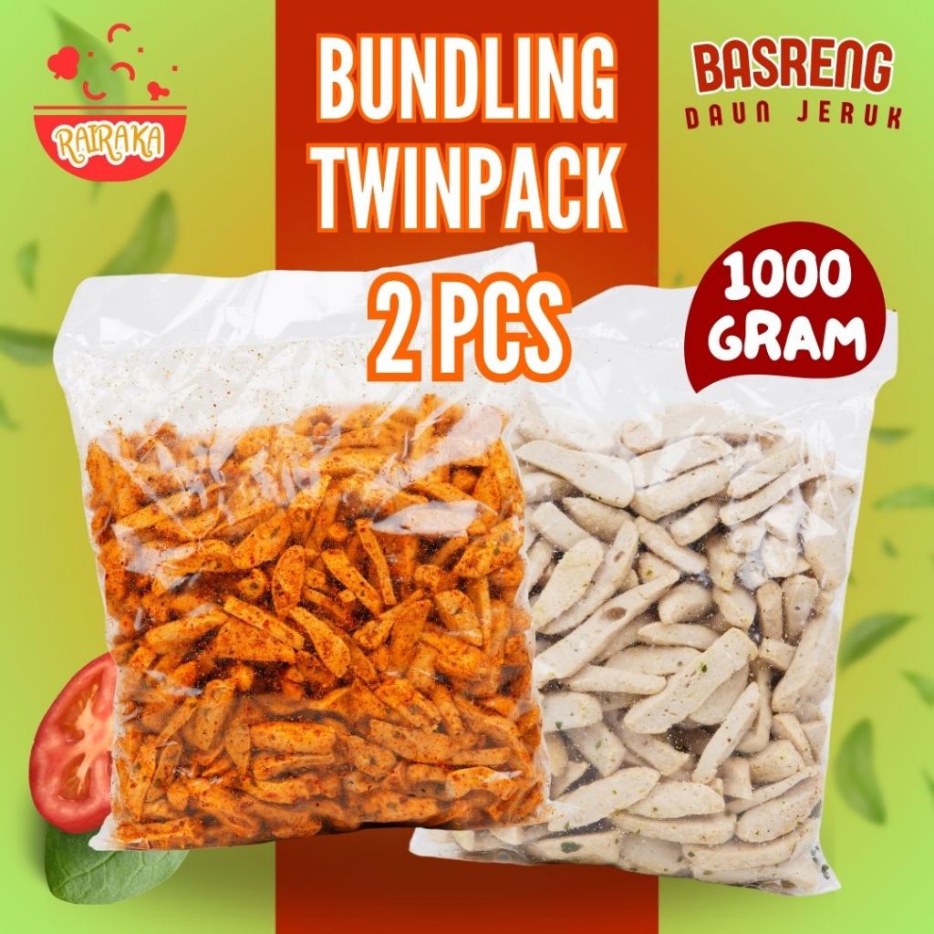 

Basreng Pedas Daun Jeruk Cemilan Viral Snack Murah Basreng 1Kg [ Bundling Twinpack 1Kg ]