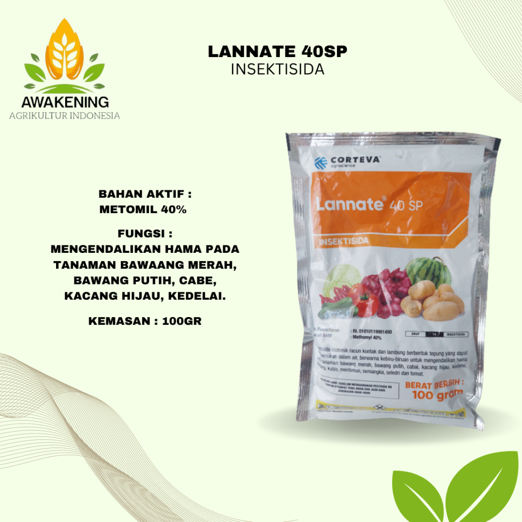 LANNATE 40SP 100GR INSEKTISIDA
