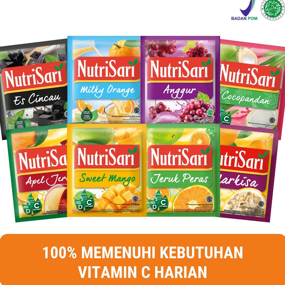 

KODE PRODUK LVJK99752 NutriSari 4 Sachet Minuman Buah Vitamin C Vitamin D Pilih Rasa di Varian TIDAK BISA MIX RASA