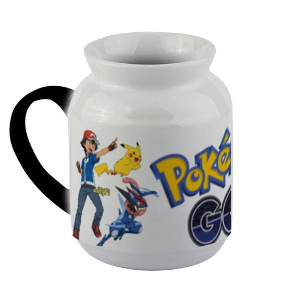 Mug Bunglon magic bisa berubah warna (V) hitam, anime merchandise sponsbob, mug custom (002b)