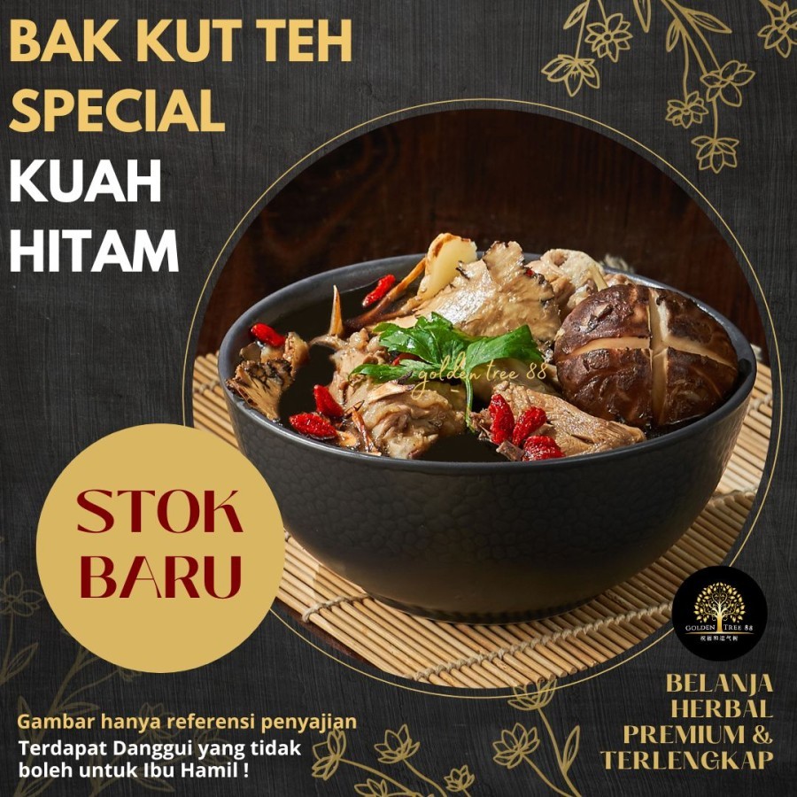 

Premium Bak Kut Teh Spesial Kuah Hitam Bakut Tea Resep Asli Fresh Original