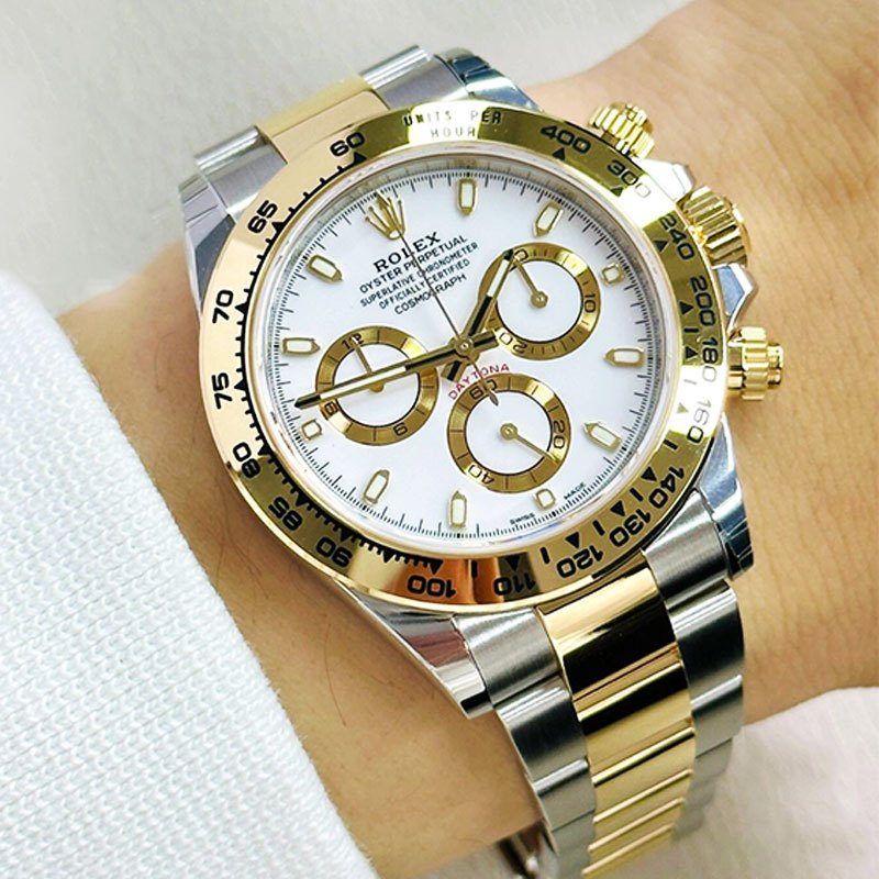 【100% ASLI Daytona】Jam tangan rolex pria Cosmograph Daytona M116503-0001 Diameter 40mm 1year Buluan 
