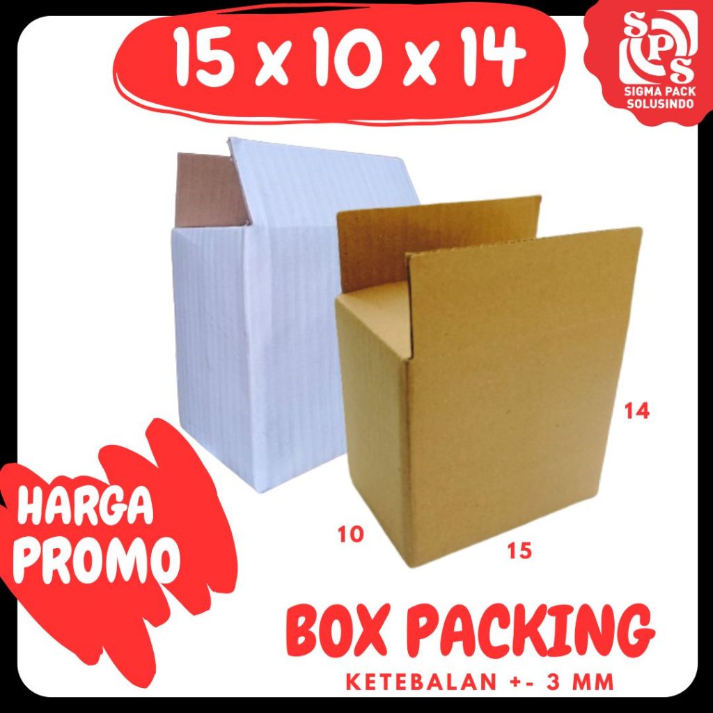 

Box 15x10x14 Kardus Packing A0 Karton Dus Kotak Kemasan Sparepart Jamu Madu Assesoris