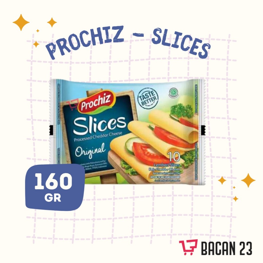 

Prochiz Keju Slices Original (160gr) / Keju Slice / Keju Iris / Bacan 23 - Bacan23