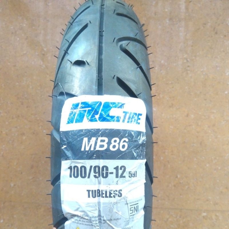 IRC MB86 100/90 - 12 TUBELESS BAN TUBLES MOTOR SCOOPY DONAT FREEGO IRC MB 86 100 90 RING 12 SCOOTER 