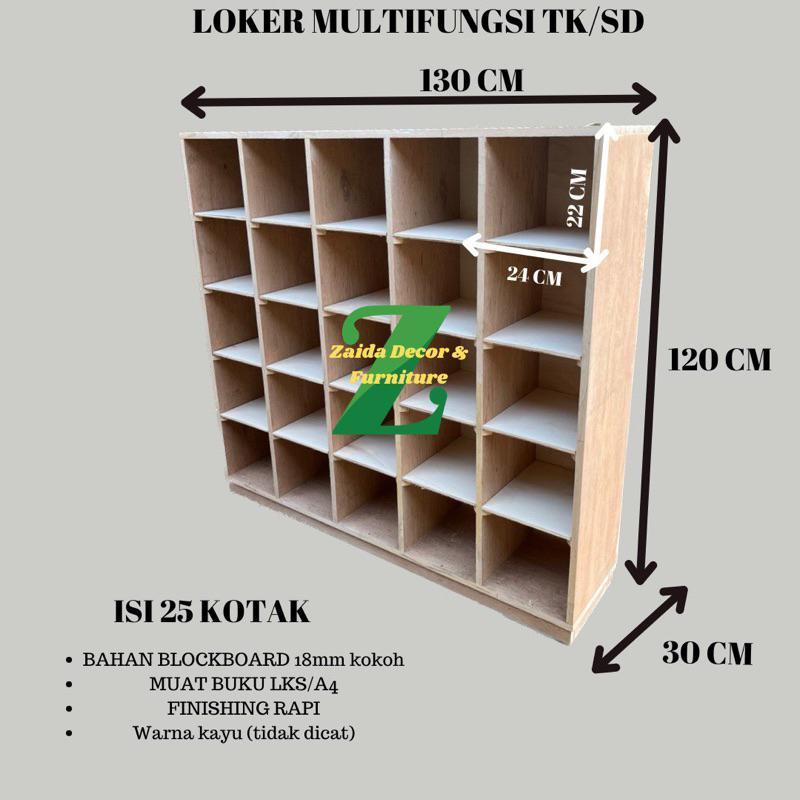 wooden Loker Rak display untuk toko penyimpanan buku untuk anak TK