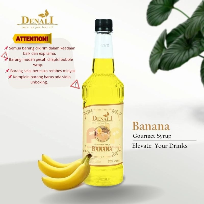 

Denali Syrup Banana 750ml / Sirup Denali rasa Banana