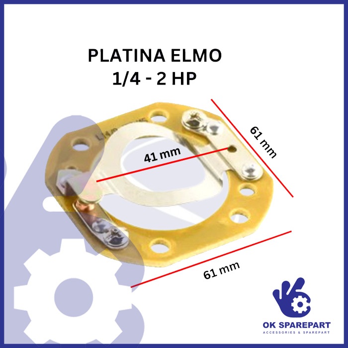 Platina Dinamo L 14 - 19, 154S Elektromotor Mesin Dinamo 1/4 - 2 HP