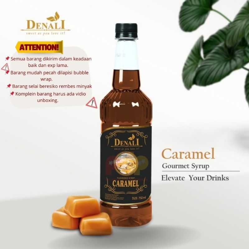 

Denali Syrup Caramel 750ml / Sirup Denali Rasa Caramel