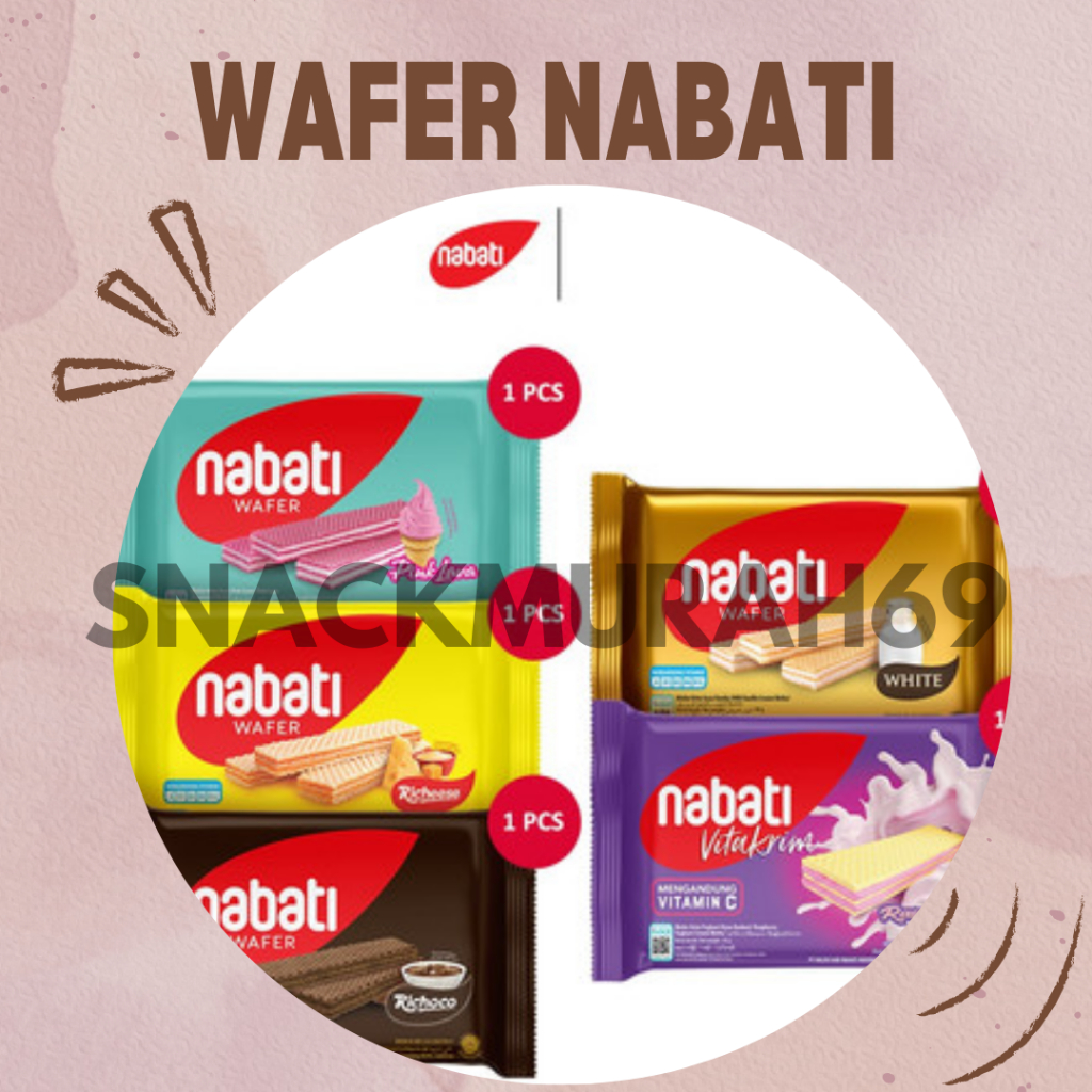 

Richeese Nabati Wafer All Varian Kemasan 39 gram | Wafer