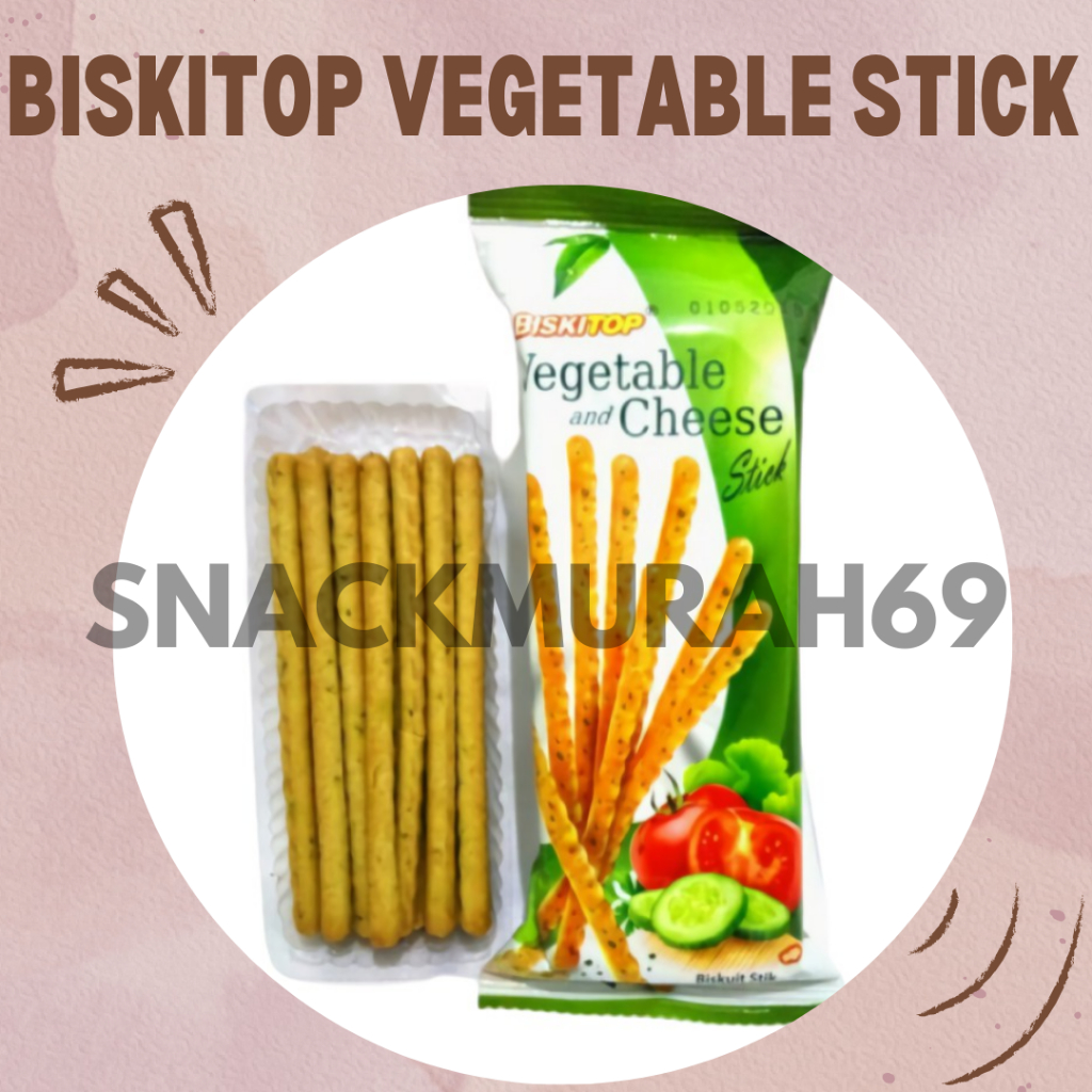 

Biskitop Biskuit Stik Vegetable and Chesee 50 gram | Biskuit Stik