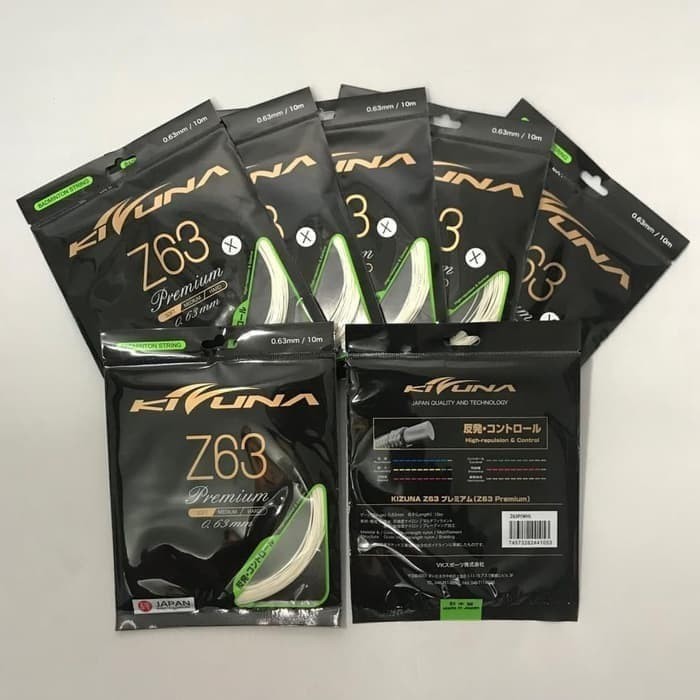 SENAR BADMINTON KIZUNA -  KIZUNA Z63 - 0.63MM PREMIUM JAPAN ORIGINAL 100%