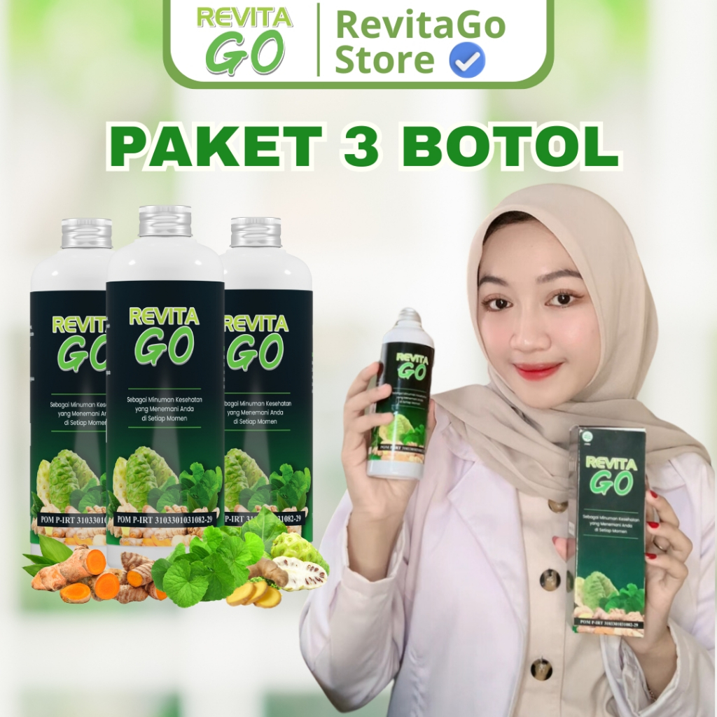 

REVITAGO PAKET 3 BOTOL ATASI STROKE RINGAN DAN BERAT