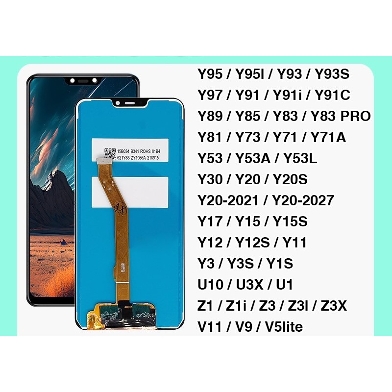 LCD VIVO LCD VIVO (ORIGINAL 100%) Y20/ Y15/Y15S Y12/Y12S Y20-2021/Y20-2027 Y95/Y95I Y93/Y93S Y97 Y91