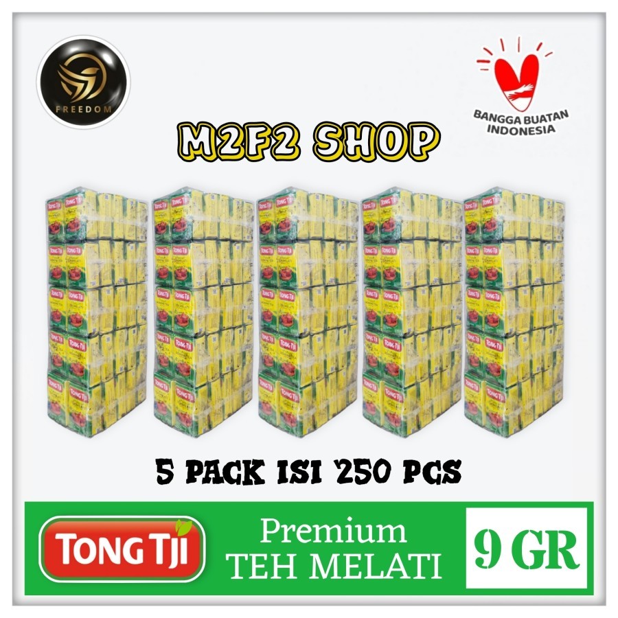 

Tong Tji PREMIUM Jasmine Tea | Teh Bubuk Melati - 9 gr (Kemasan 250 Pcs)