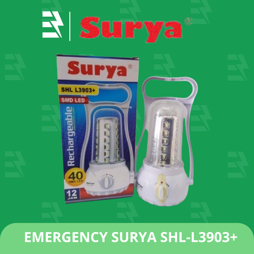 LAMPU EMERGENCY SURYA SHL L3903+