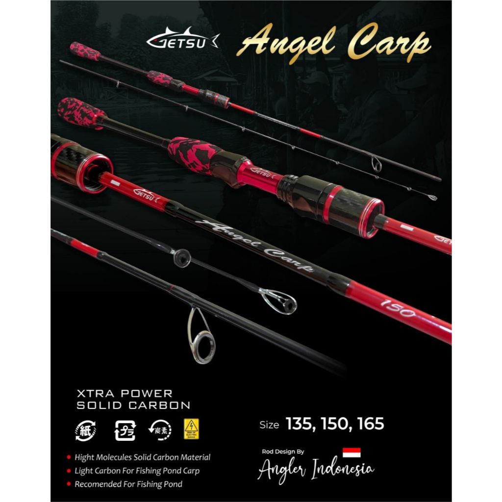 Joran Carbon Solid 5-12lb Getsu,ANGEL CARP model : Japan Style.