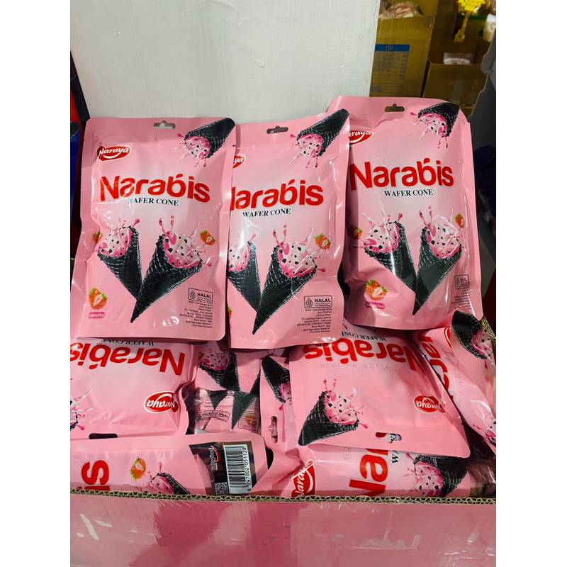 

NARABIS WAFER CONE CHOCOLATE STRAWBERRY 80gr