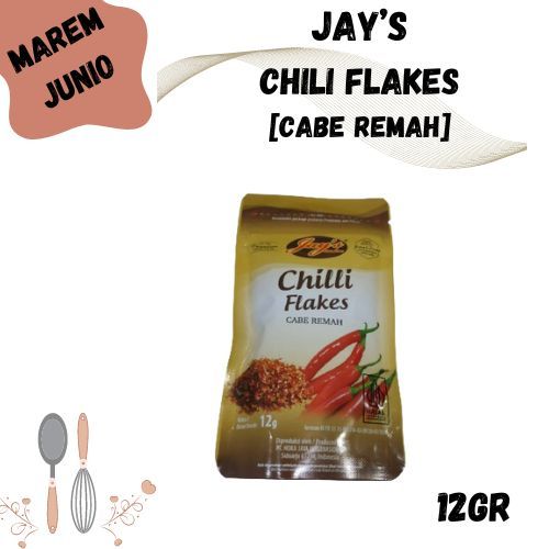 

Jays Chili Flakes Cabe Kasar 12 Gr
