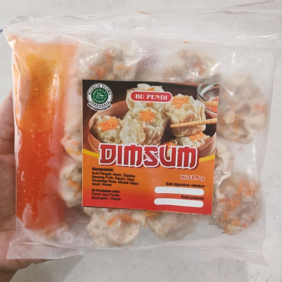 

Dimsum ayam Bu Pendi 11s lengkap saus