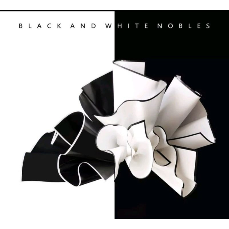 

kertas buket white black per 5 pcs