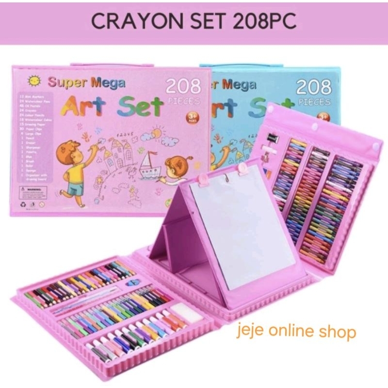 

ART SET FULL CRAYON ANAK / PENSIL WARNA ANAK 208 PCS