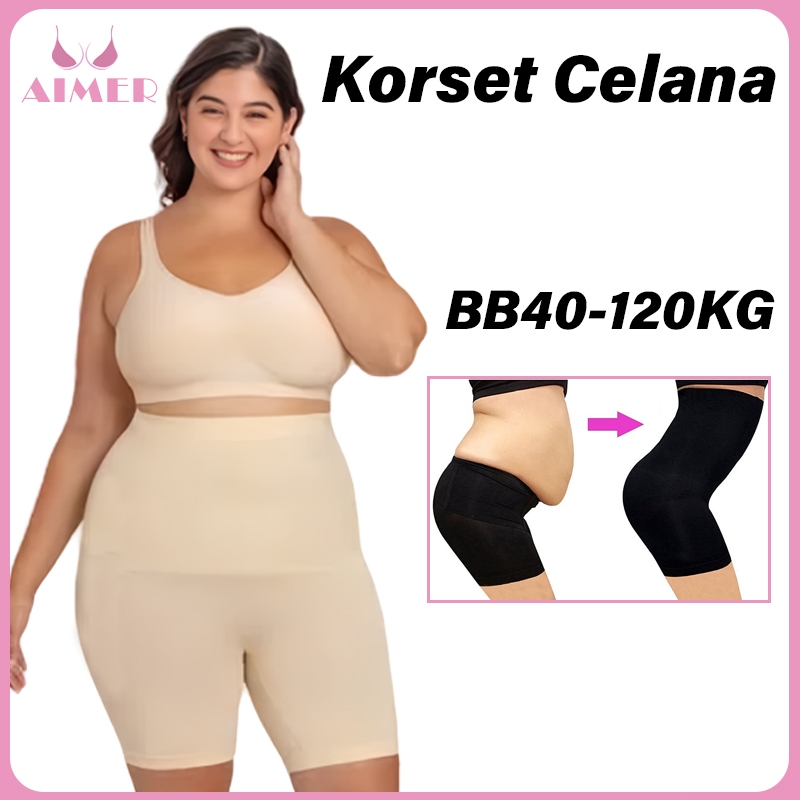 Terbaru AIMER Korset celana jumbo Celana korset premium High waist Body Shaper Pants Korset
