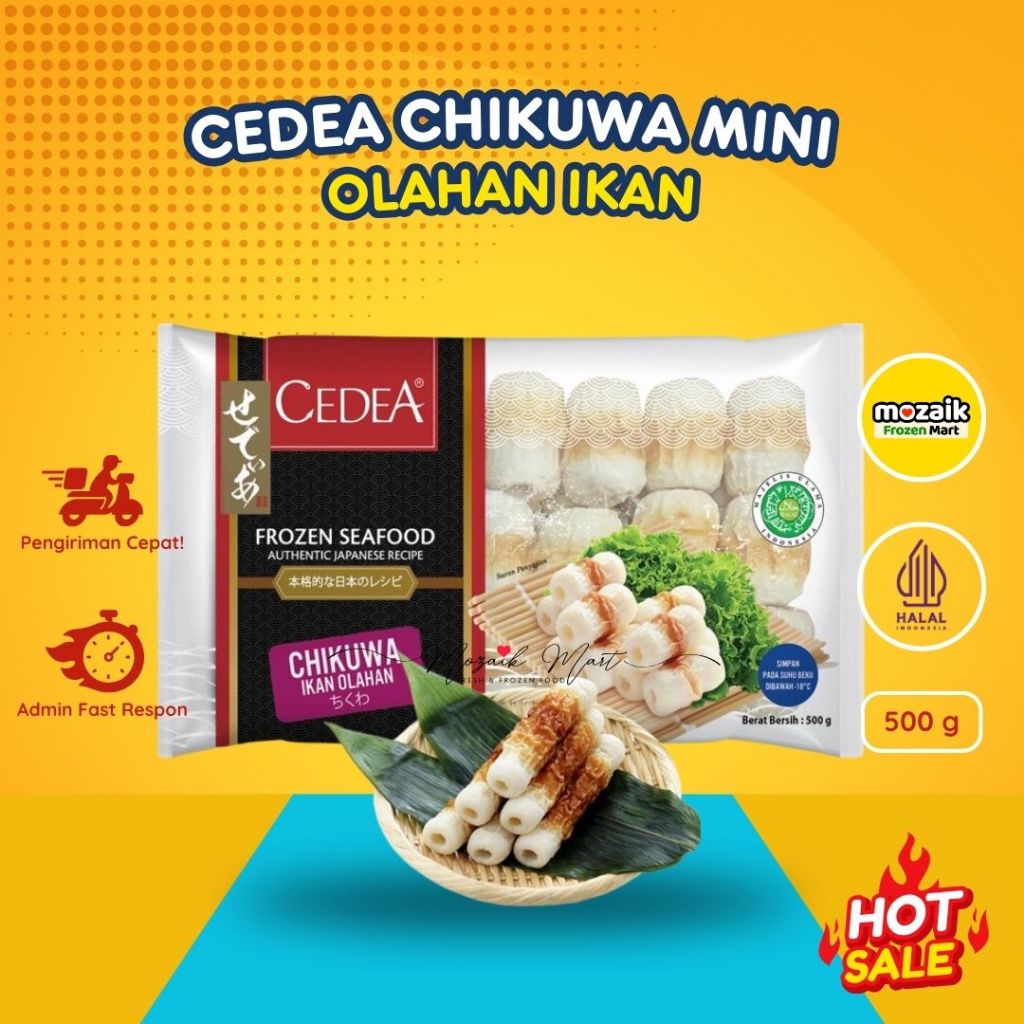 

Cedea Chikuwa Mini 500 gr-Mozaik Frozen Mart/Frozen Food Palembang