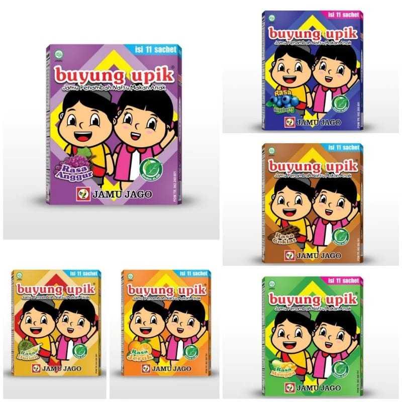 

JAMU BUYUNG UPIK (PENAMBAH NAFSU MAKAN ANAK ) PER 1 BOX @11 SACHET