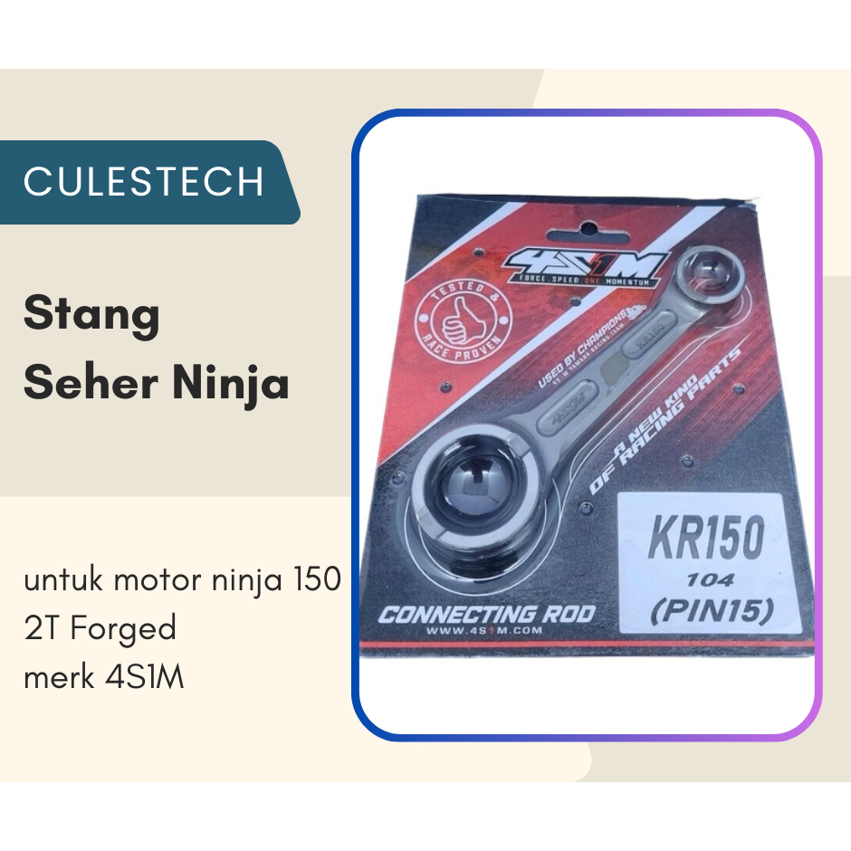 Stang Seher Ninja R RR ZX 150 2T Forged 4S1M Pin 15 Pen 15