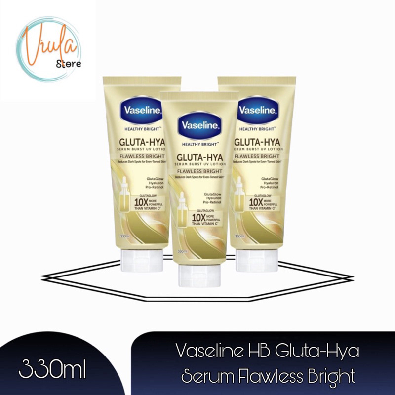 Vaseline HB Gluta-Hya Serum Flawless Bright 330ml