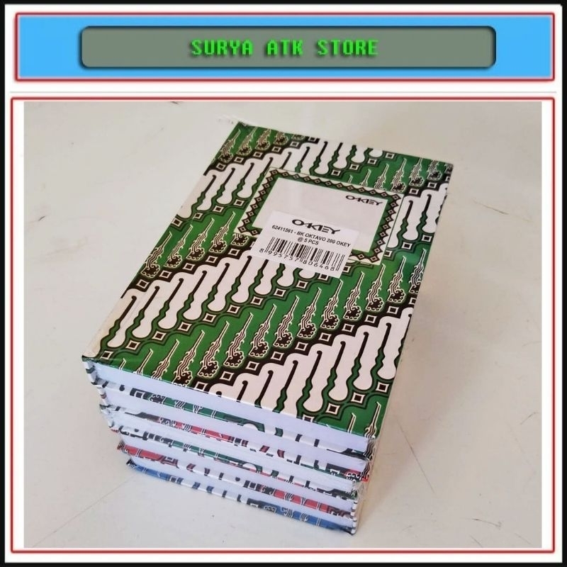 

1 Pak Buku Oktavo 200 Lembar Isi 5 Pcs