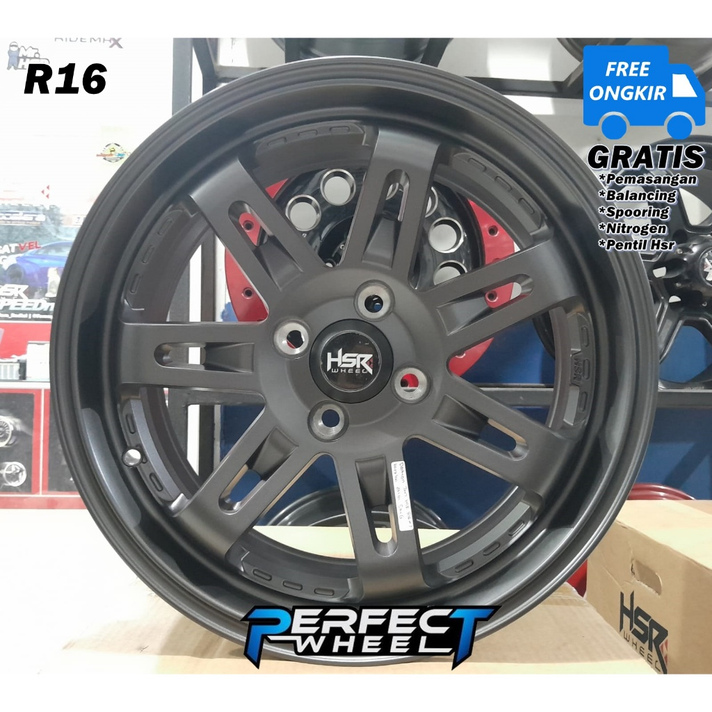 Hsr Wheel Daimon Ring 16 Velg Mobil Brio,Datsun,Fiesta,Sirion,Agya
