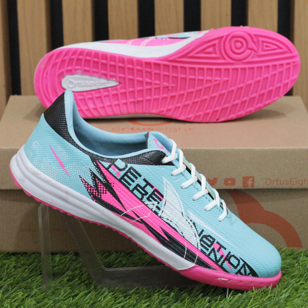 Sepatu Futsal "Ortuseight Catalyst Legion V3 IN Aqua Ultra Black"