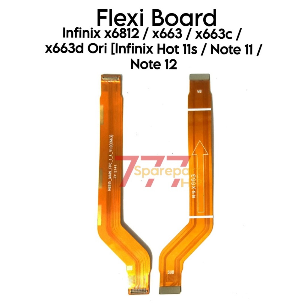 Flexible Konektor Board Infinix Hot 11s / Note 11 / Note 12 / X6812 / X6812B / X663 / X663B / X663 /