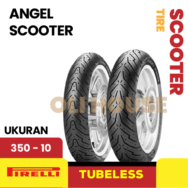 BAN MOTOR PIRELLI ANGEL SCOOTER 350-10 RING 10 TUBELESSS