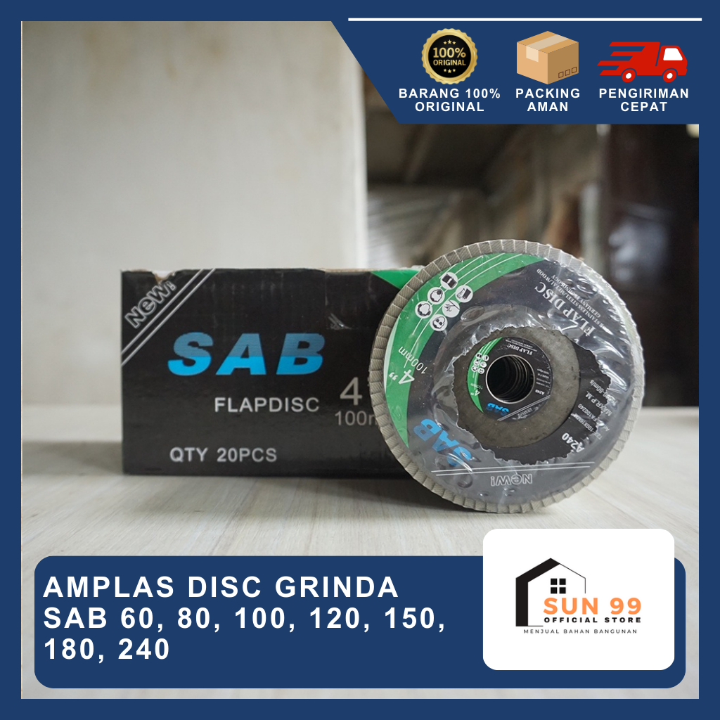 Amplas Flap Disc SAB / Amplas Susun Grid 60 - 240