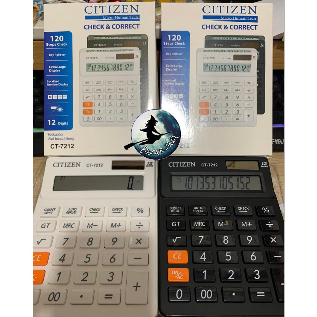 

Kalkulator Citizen type CT-7212 - Calculator Citizen 12 Digit 2 Layar CT 7212